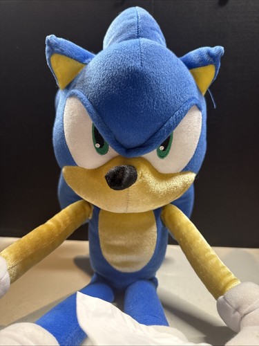 Sonic The Hedgehog 24" Jumbo Stuffed Animal Plush Pillow Large Sega - Repaired - Picture 2 of 24