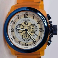 Invicta Anatomic Men's Watch Orange Chronograph 3900 45mm
