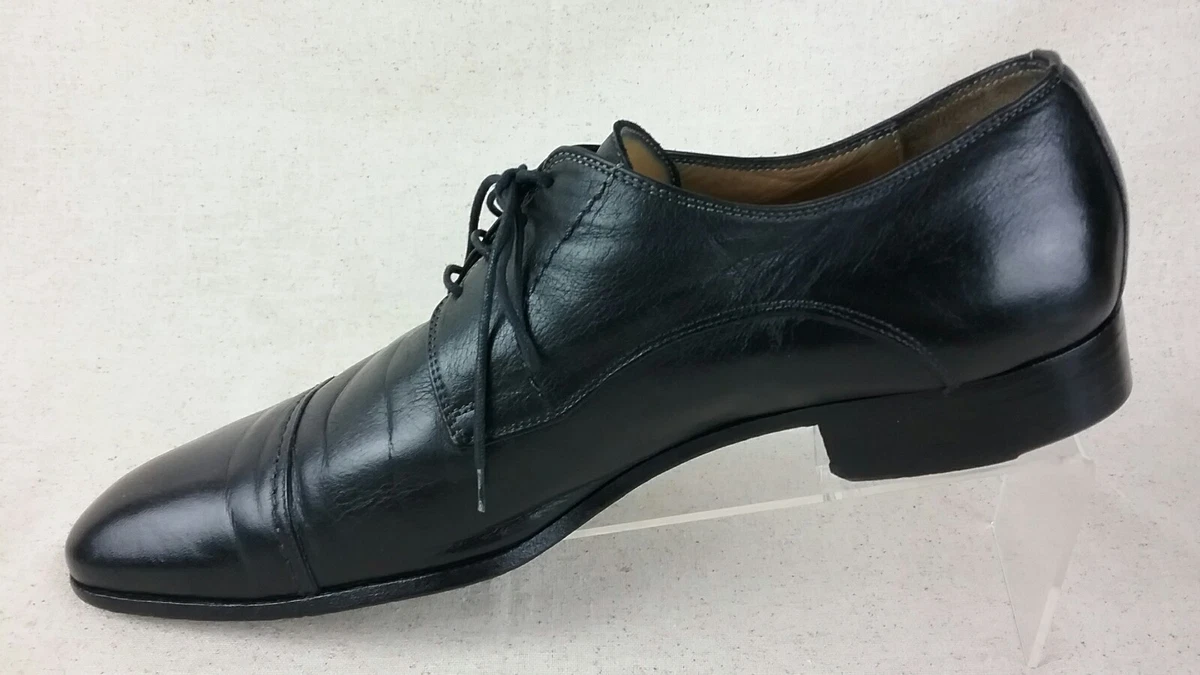 Gordon Rush Mens Cap Toe Oxford Dress Shoes Black Leather Mens