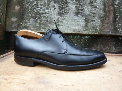 JOSEPH CHEANEY DERBY SCHUHE SCHWARZ LEDER UK7,5 HERREN CURTIS GUTER ZUSTAND