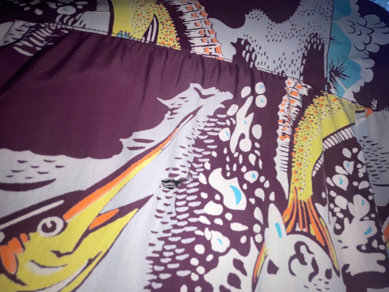 VTG 40S 50S MENS M SILK HAWAIIAN MARLIN SWORDFISH… - image 12