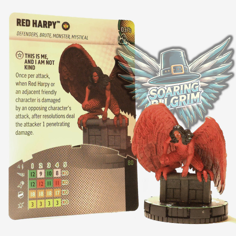 Marvel Heroclix RED HARPY - 037B PRIME SUPER RARE Smash and