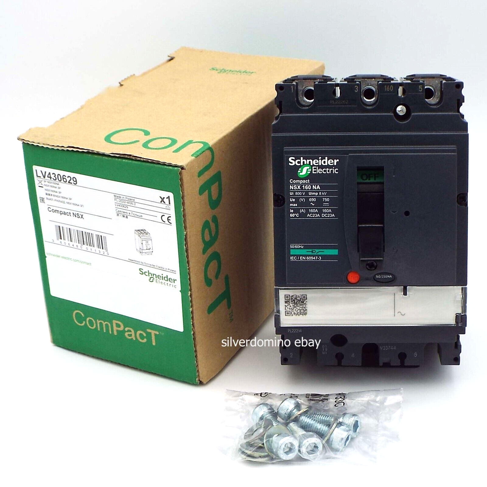 Schneider Compact NSX160NA 3P 160A Switch Disconnector • LV430629