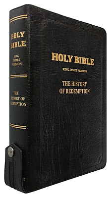 KJV Geschichte der Erlösung Bibel Leder Reißverschluss King James Version Ellen weiß Geschenk