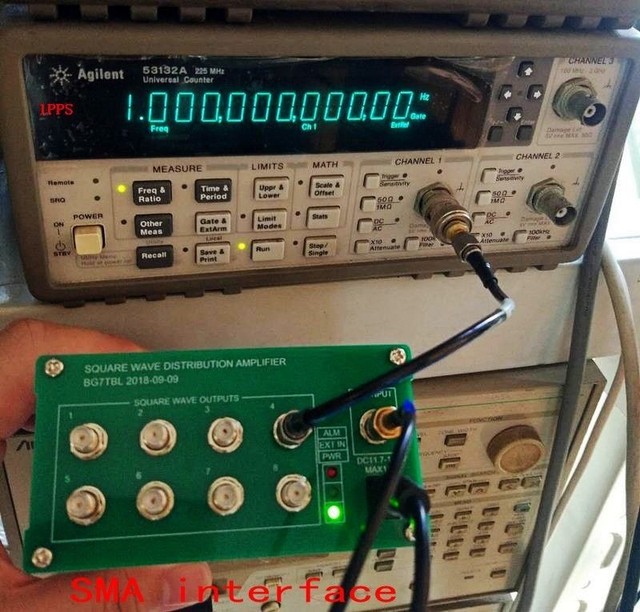 1PPS Square Wave Distributor 8 Channel Output Trig Signal Distribut BNC