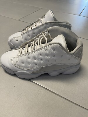 Air Jordan 13 Low “Pure Money” 2017 Nike Air Jordan 13 Retro Low Pure Money White Sneakers  main image 3