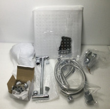 10 Inch High Pressure Rain Shower Head Combo with 10    showerhead, Chrome