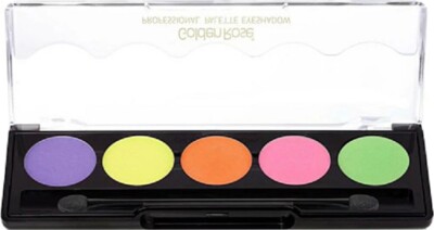 Golden Rose Palette 5 Lidschatten Professionell 107 Neon Line Neu