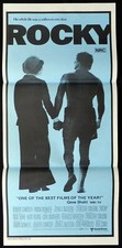 ROCKY Original Blue Style Daybill Movie Poster Sylvester Stallone Talia Shire