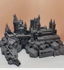 Hogwarts Castle from Harry Potter.7 Inches Width X 3 Inches Height - Black