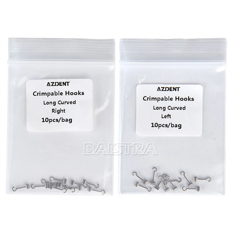Ganchos prensables de ortodoncia dental largos/cortos/izquierda/derecha/cruzados/paradas Foto 3 de 4