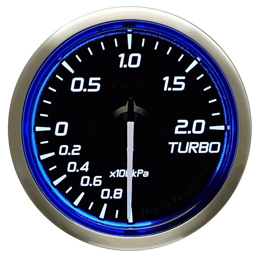 DEFI 60MM RACER TURBO 3 BAR GAUGE N2 BLUE - Image 2 of 4