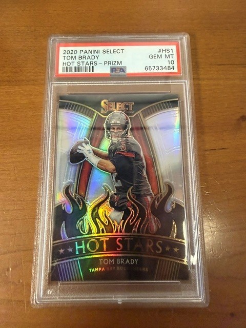 2020 Panini Select - Hot Stars Tom Brady #HS1 Prizm PSA GEM MINT 10 view 1