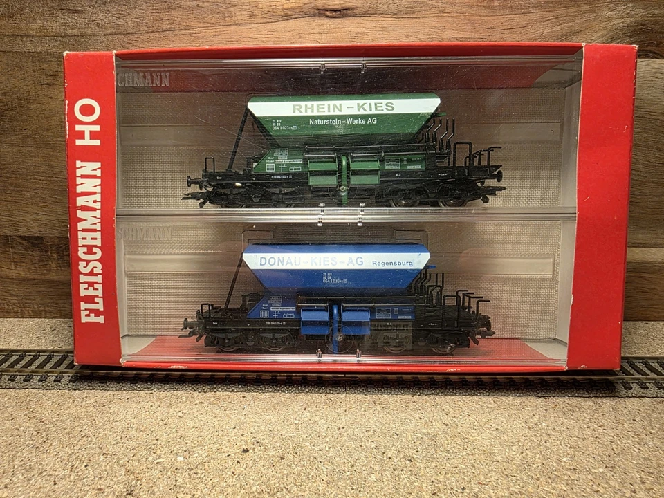 Fleischmann H0 80 5525 K - 2-teiliges Set Selbstentladewagen OVP NEUWERTIG