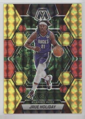 2022 Panini Mosaic Choice Fusion Red & Yellow Prizm 64/88 Jrue Holiday #158 1f7d