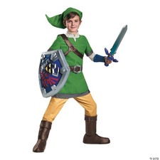 LINK DELUXE CHILD 10-12 - Halloween Costume Cosplay  Party Outfit For Kids