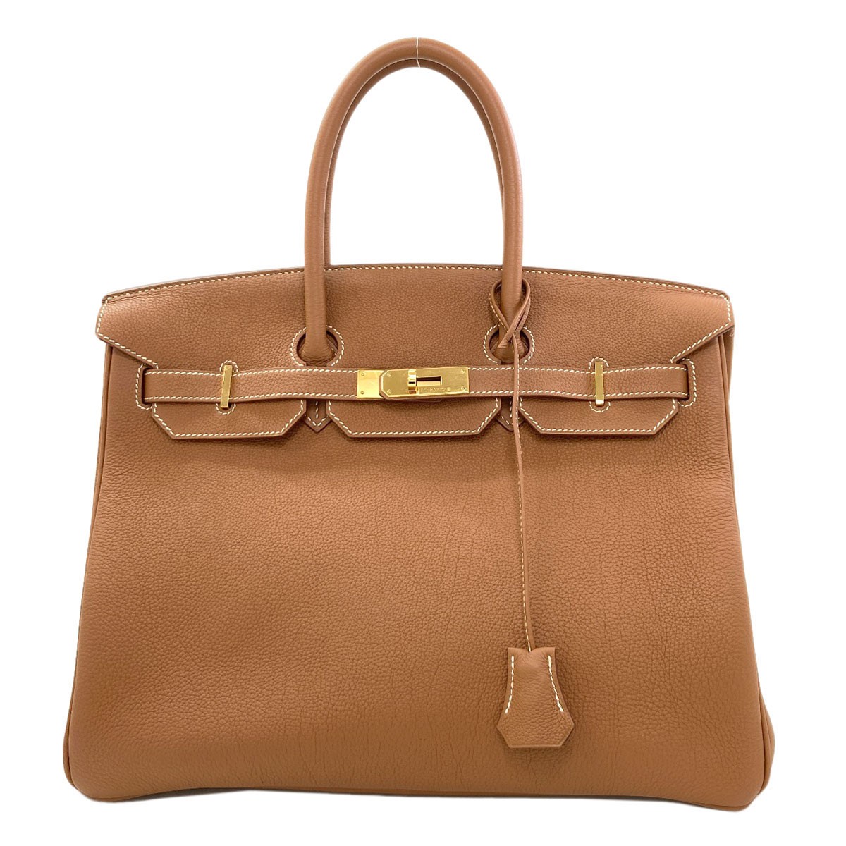 HERMES  Birkin 35 Gold Gold Hardware Handbag Togo  Ladies [Used]