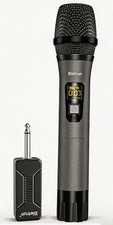 Wireless Microphone Only for Mic Input, UHF Metal Dynamic Handheld Multipurpo...