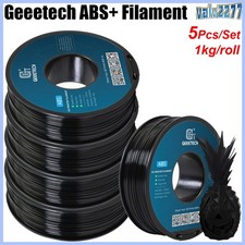 5kg Geeetech ABS+ 3D Drucker Filament 1.75mm 1kg/rolle Schwarz Hitzebeständig DE