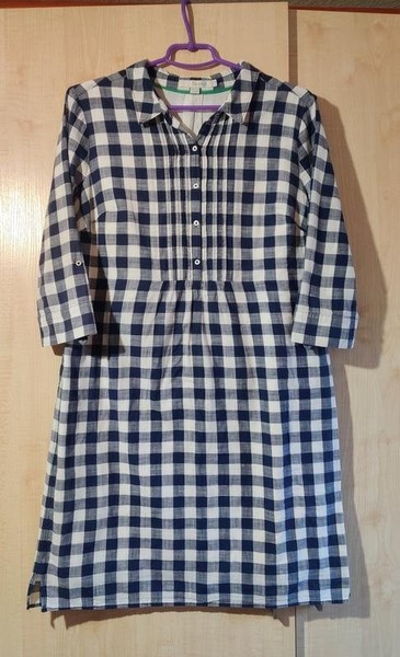 Women Boden Dress White Cotton 40 / L / 48 #62SE