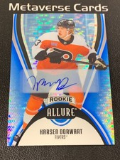 2025-26 Upper Deck Allure Hockey Blue Line Karsen Dorwart RC Rookie Auto 5/35