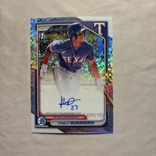2024 Bowman Chrome Pablo Guerrero 1st Mini Diamond Refractor Auto #/100