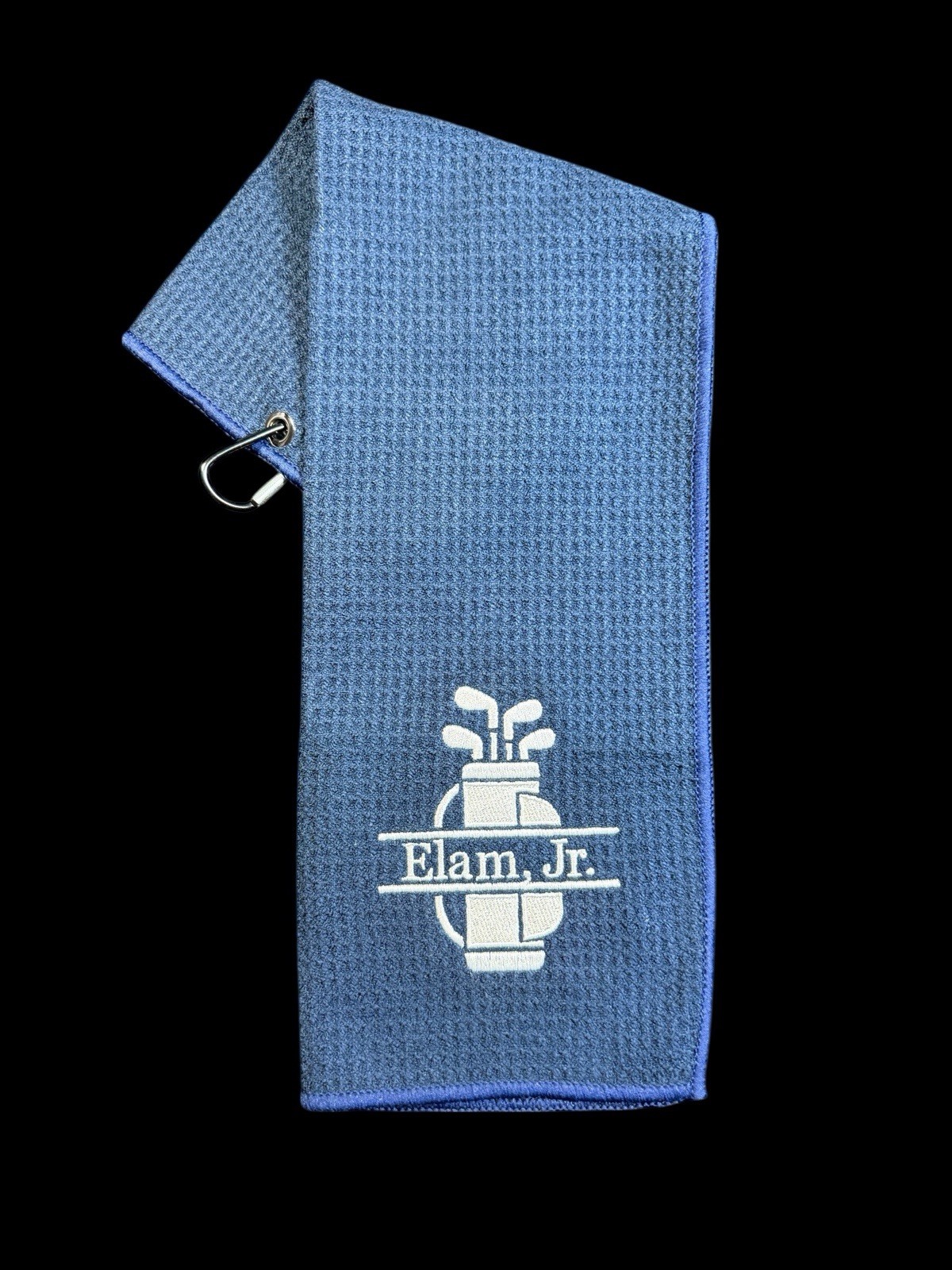 Custom Golf Towel (Your Name)/ 6in x 22in (25k Stitches)  5 colors