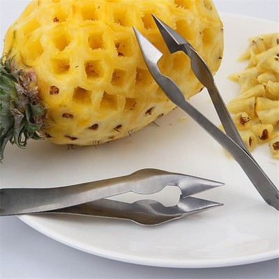 Seed Salad Tool Fruit Clip Cutter Stainless Steel Corer Slicer Pineapple Peel ZR