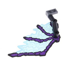 1X Lego Plastic Wing NEXO KNIGHTS Purple Right Bracket 70351 6171832 29053