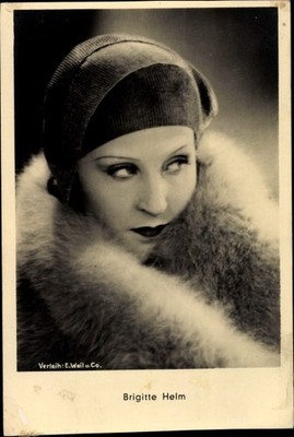 Postcard actress Brigitte helmet, known from Metropolis, portrait,... - 3637770