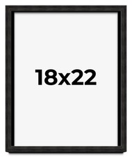 18x22 Shadow Box Black Rustic Barnwood Display Frame  | 1.125 Inch Deep | 0.875