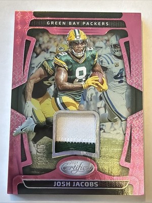 2025 Certified Materials Josh Jacobs Mirror Pink /35 Patch **see photos**