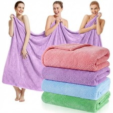 4 Pcs Oversized Bath Towels 40x80 Inches Extra Large Bath Sheet Towels for Ad...