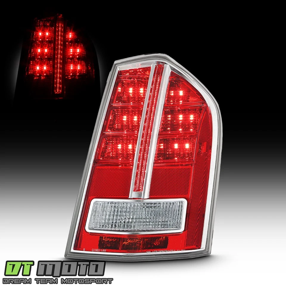 For 2011-2014 Chrysler 300 w/Chrome Accent LED Tail Light Brake Lamp - Passenger - Image 2 of 4