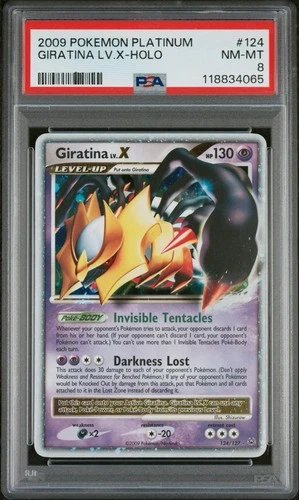 2009 Pokemon Platinum Giratina Lv.x Holo 124 PSA 8