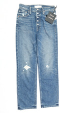 Mother Superior The Pixie Tomcat Ankle Jeans Womens 26 Born to Bite Straight Leg