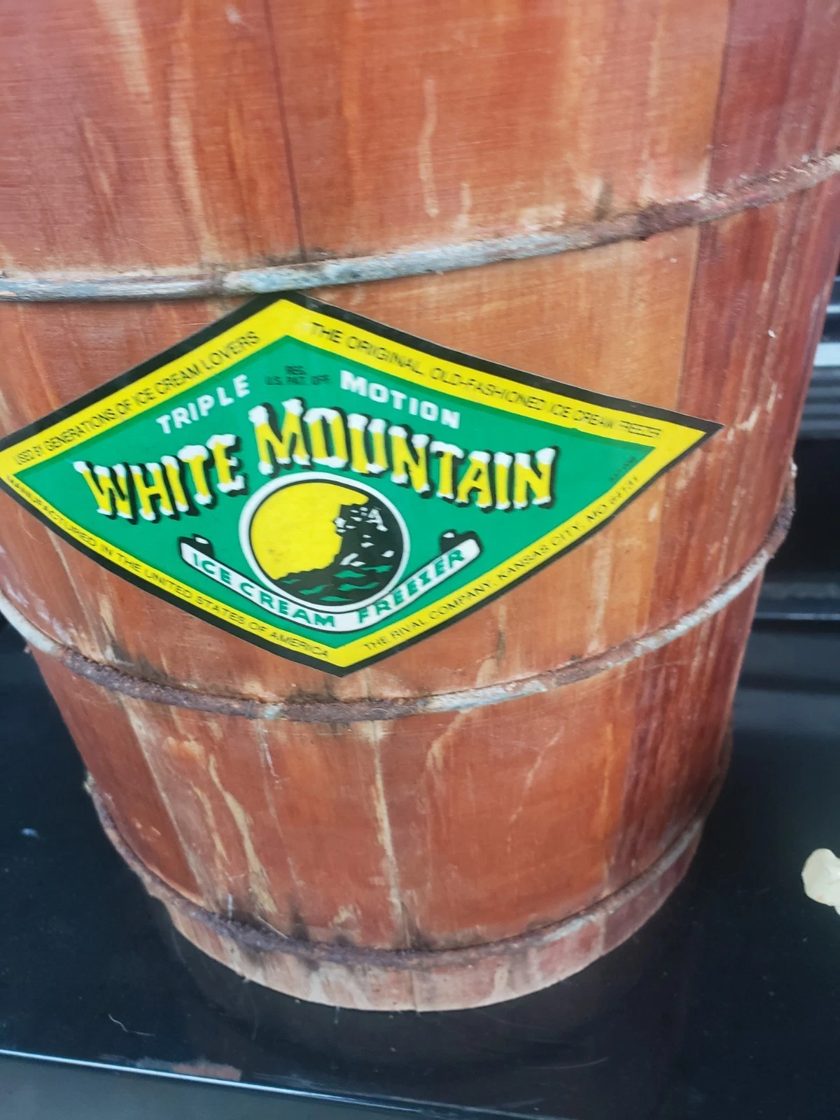 Vtg White Mountain 4 Qt Quart Ice Cream Freezer Maker Model 69204 Tested Works!