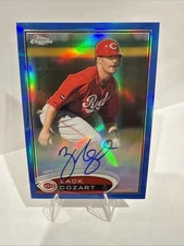 2012 Topps Chrome Rookie Auto Blue Refractor /199 Zack Cozart #42 Auto