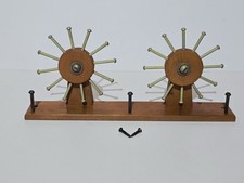 Vintage Wood Tie Rack Roto-Rak Rotating Closet Organizer Necklaces  Accessories