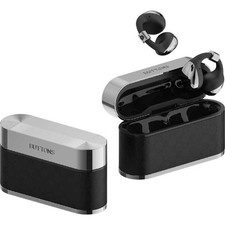 BUTTONS Clip Wireless Earphones Silver Black Ear Clip Style Bluetooth Audio F/J