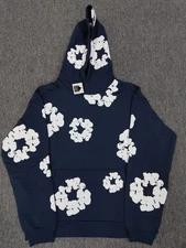 NEW Denim Tears The Cotton Wreath Hoodie Sweatshirt Navy S-XL AUTHENTIC