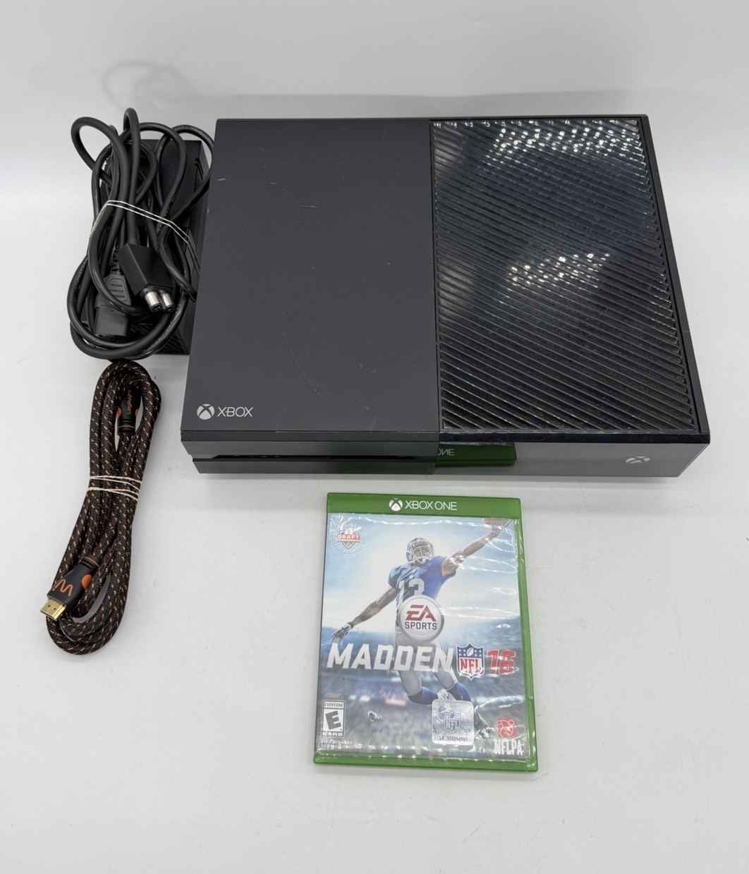 Microsoft Xbox One 1540 Console Black W/ Cords & Game - Tested & Working