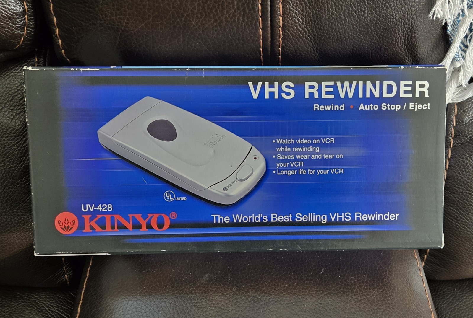 BRAND NEW - Kinyo UV-428 VHS Video Cassette Tape Rewinder Auto Stop ...