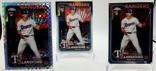 WYATT LANGFORD  -  2024 TOPPS CHROME UPD Rookie Debut X-FRACTOR & Chrome & Base.