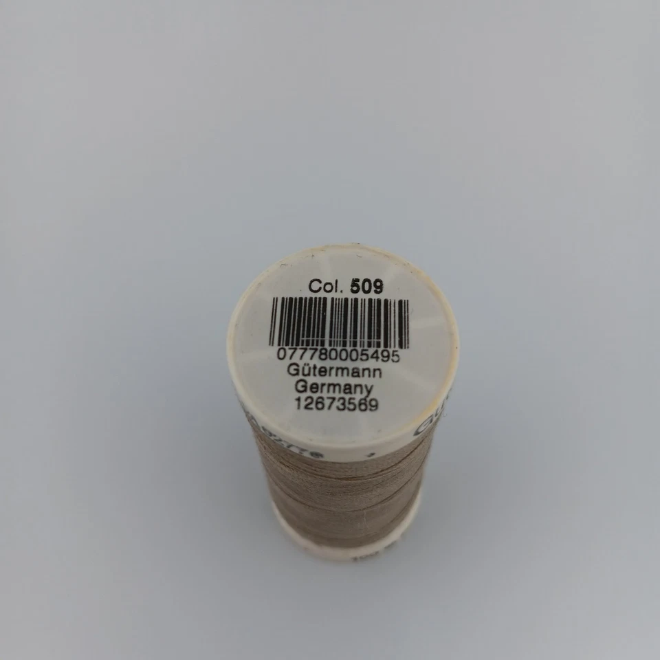 Gutermann 100% Polyester Thread Color Beige Spool 274 Yards Col.509 - Image 2 of 2
