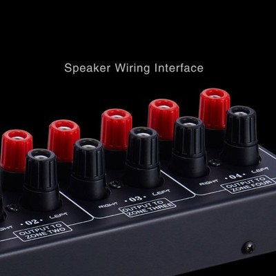 Sound Splitter Panel 4 Outputs Single Input Source Signal Distribute