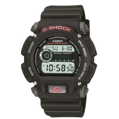 CASIO G-Shock DW-9052-1V Herren Digitaluhr Schwarz Resin Band 200M Wasserdicht