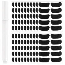 100 Pairs Sports Eye Black Stickers Breathable Eye Black Strips for Baseball Foo