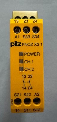 2 STÜCK! Pilz PNOZ X2.1 Sicherheitsrelais 24V ACDC 2S Hersteller Teile-Nr 774306