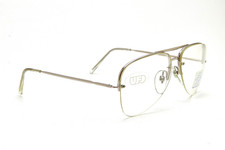 Vintage SAFILO 52 Aviator Minimalist Metal Frame Glasses Arg 80s